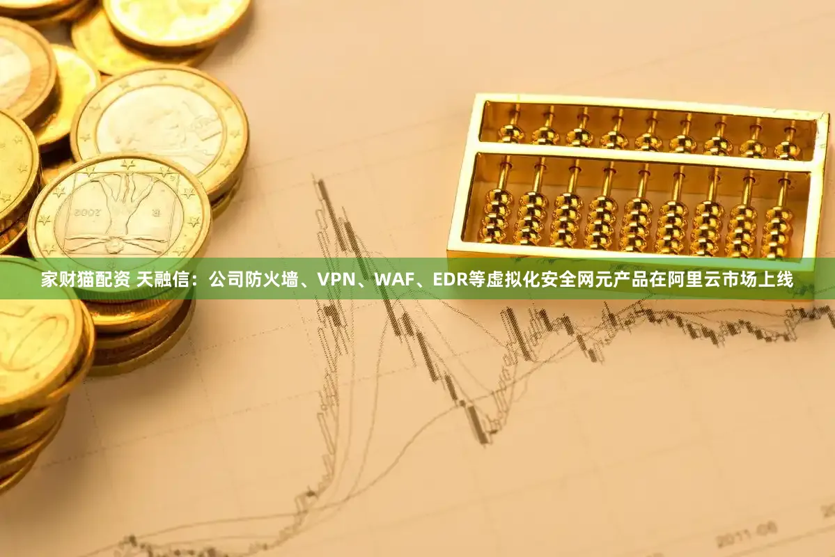 家财猫配资 天融信：公司防火墙、VPN、WAF、EDR等虚拟化安全网元产品在阿里云市场上线