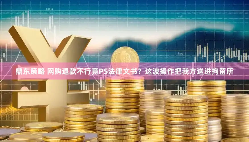 鼎东策略 网购退款不行竟PS法律文书？这波操作把我方送进拘留所